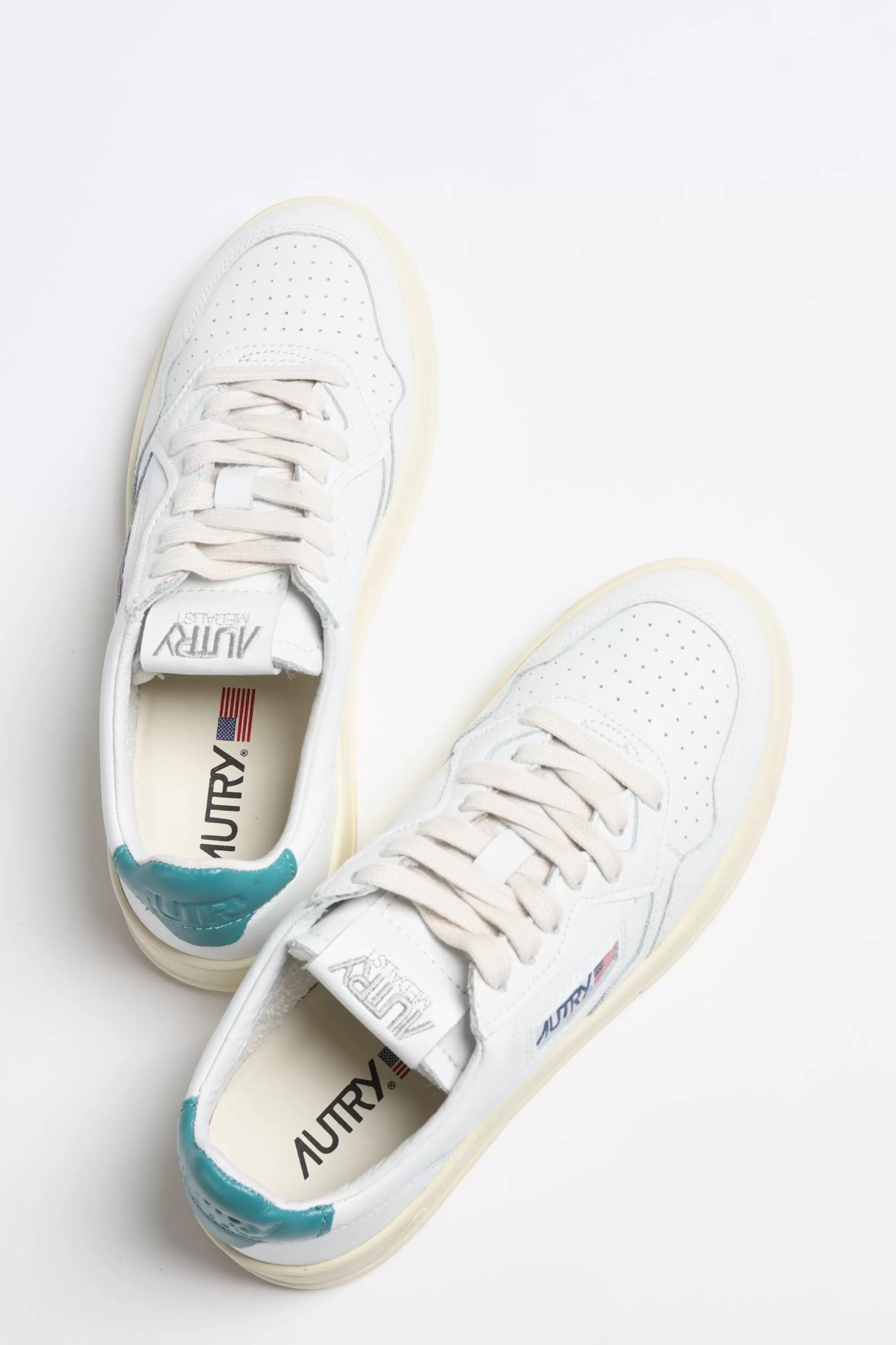 Frauen Autry Sneaker 01 Low In Weis/Petrol