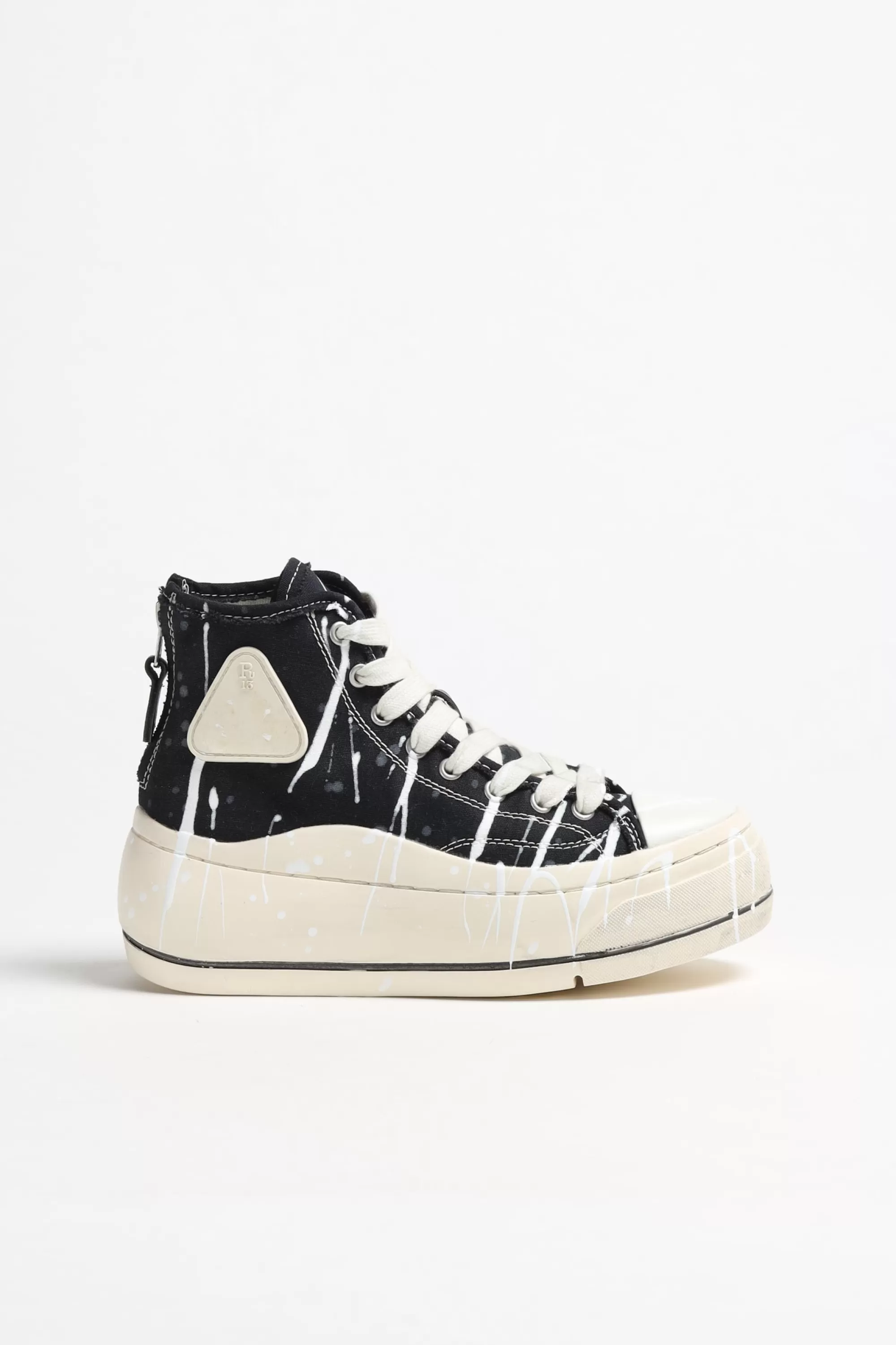 Frauen R13 Sneaker Kurt High Top In B/W Paint