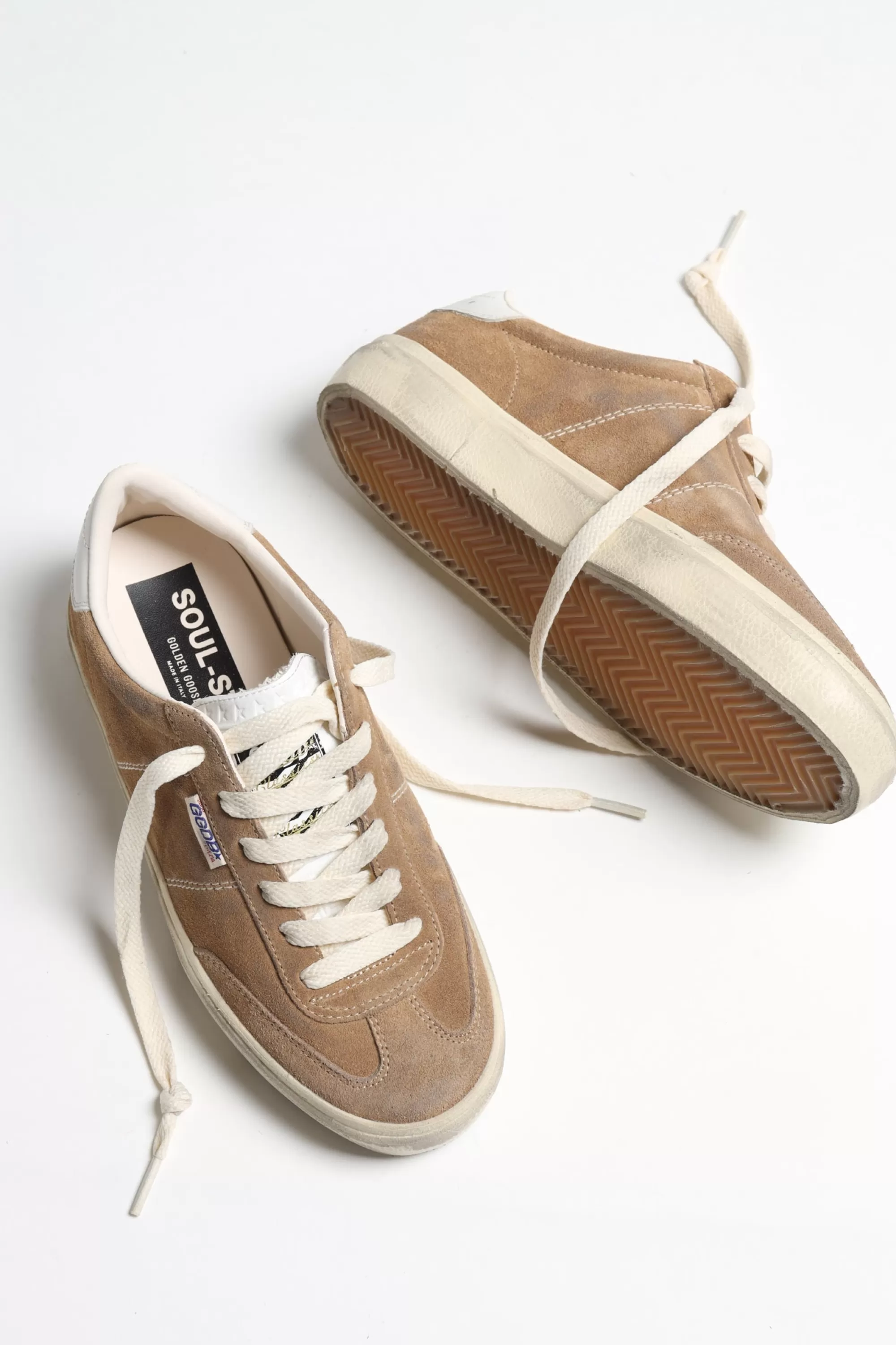 Frauen Golden Goose Sneaker Soulstar In Tobacco/Weis