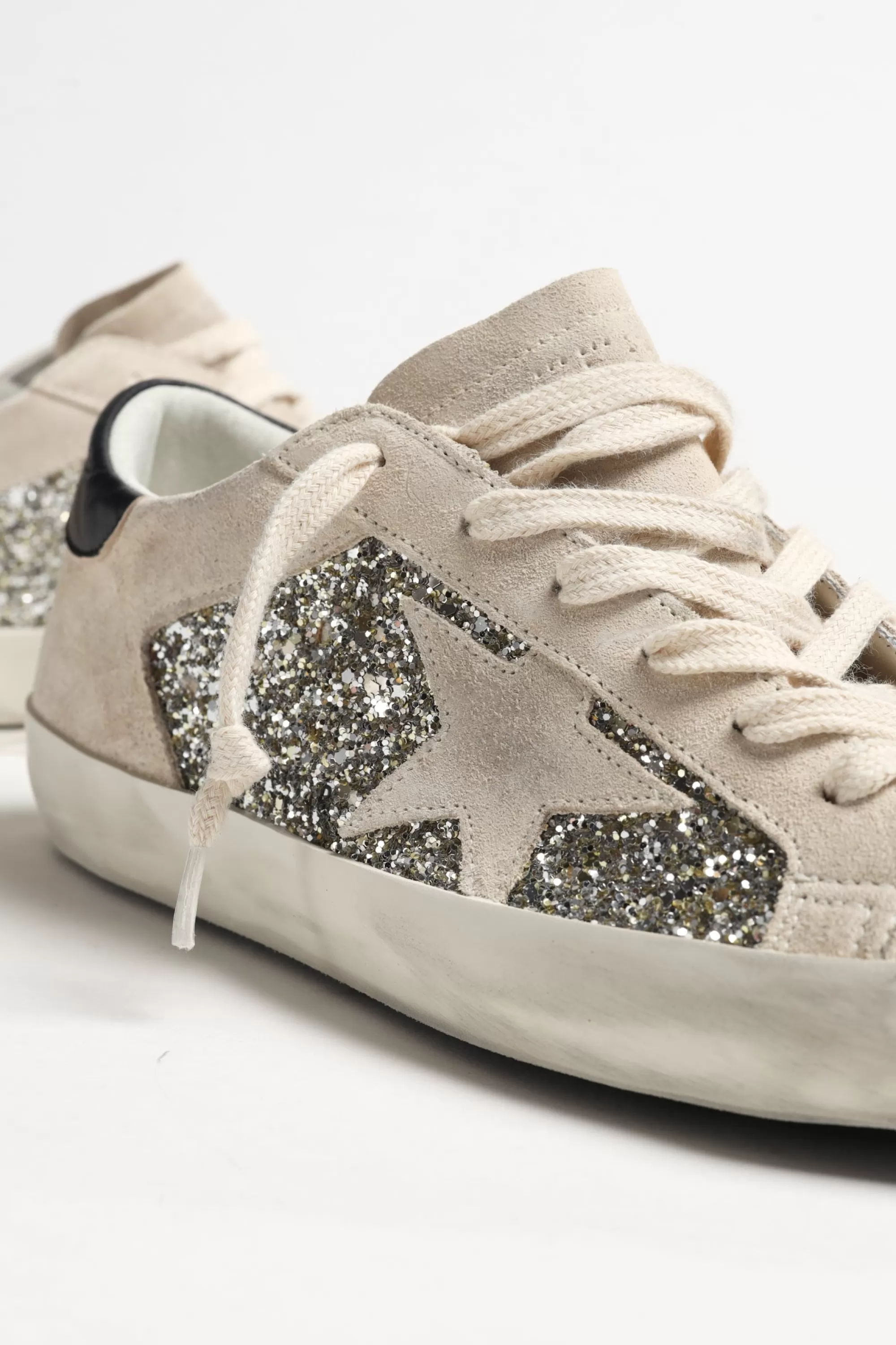 Frauen Golden Goose Sneaker Super Star Platinum/Beige