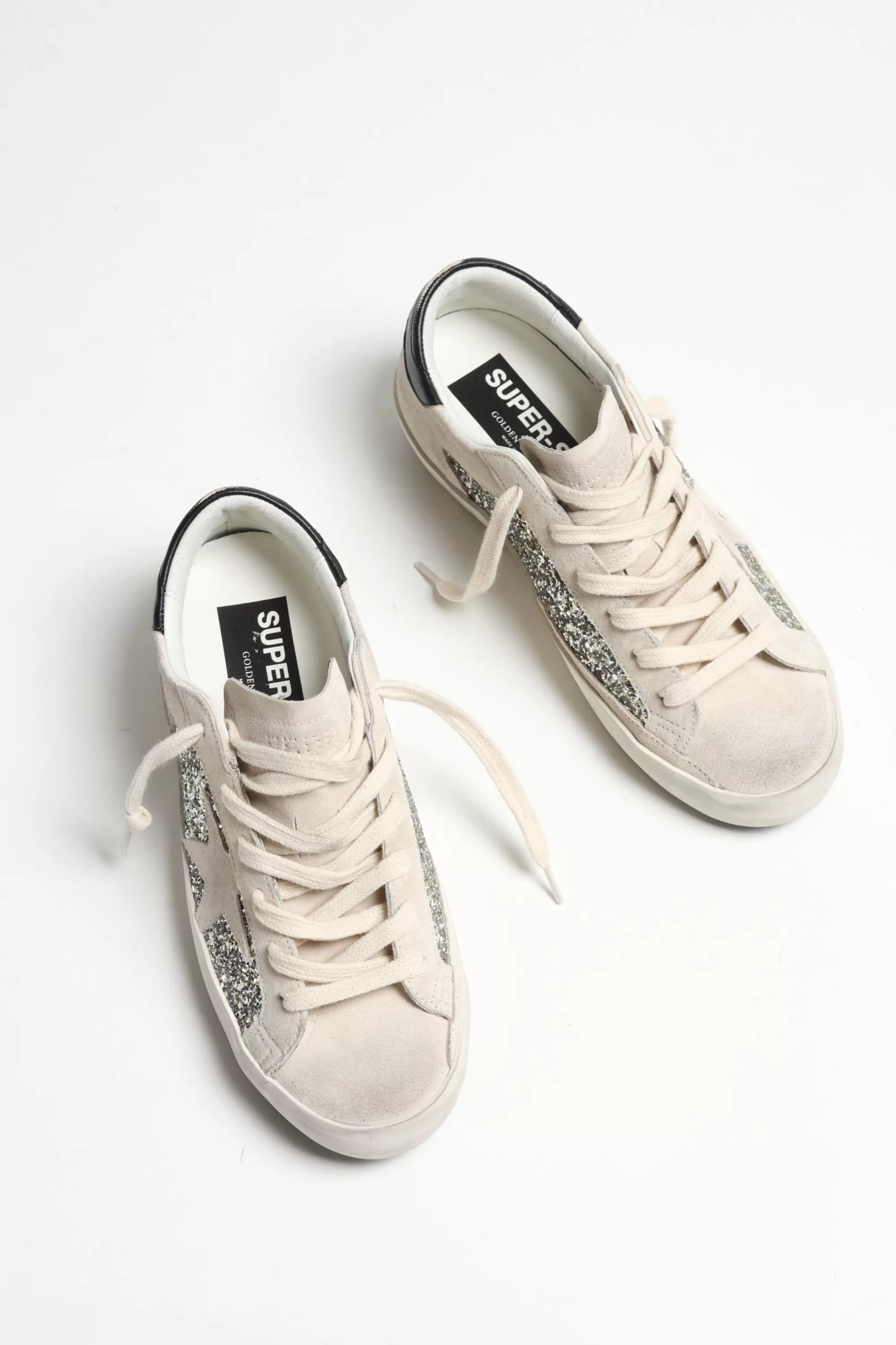 Frauen Golden Goose Sneaker Super Star Platinum/Beige