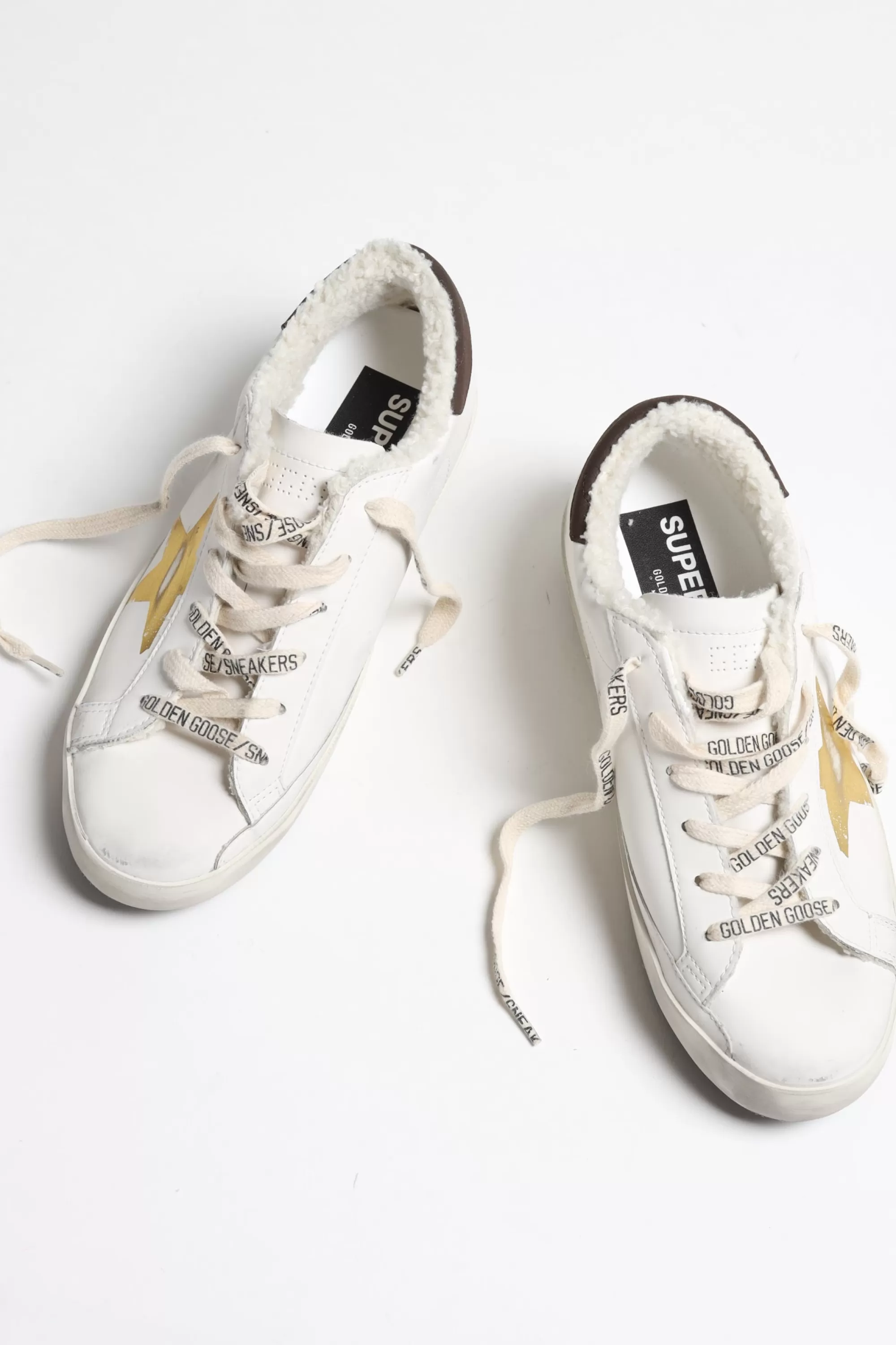 Frauen Golden Goose Sneaker Superstar Bio In Weis/Gold