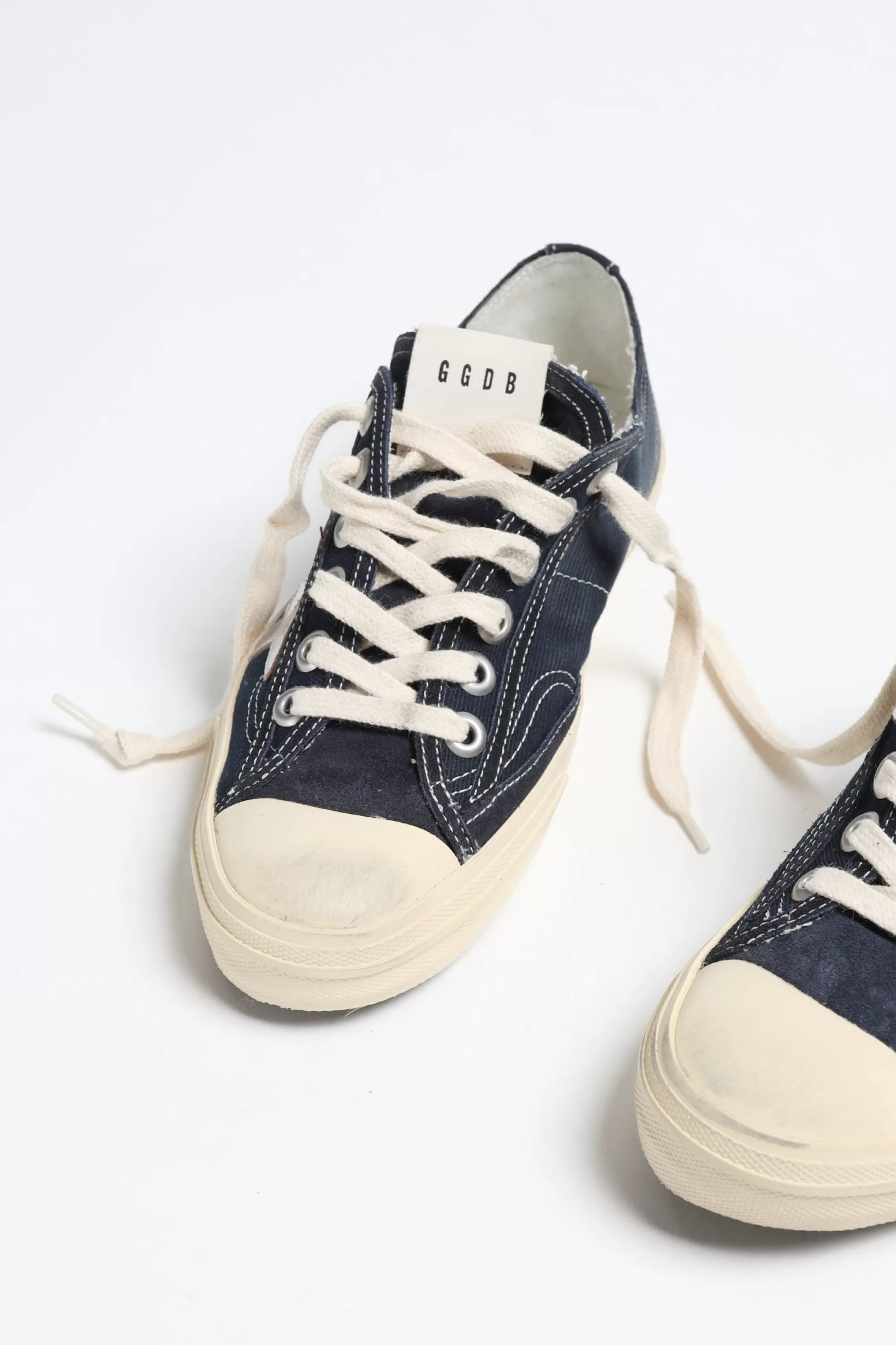 Frauen Golden Goose Sneaker V-Star 2 In Navy/Silber