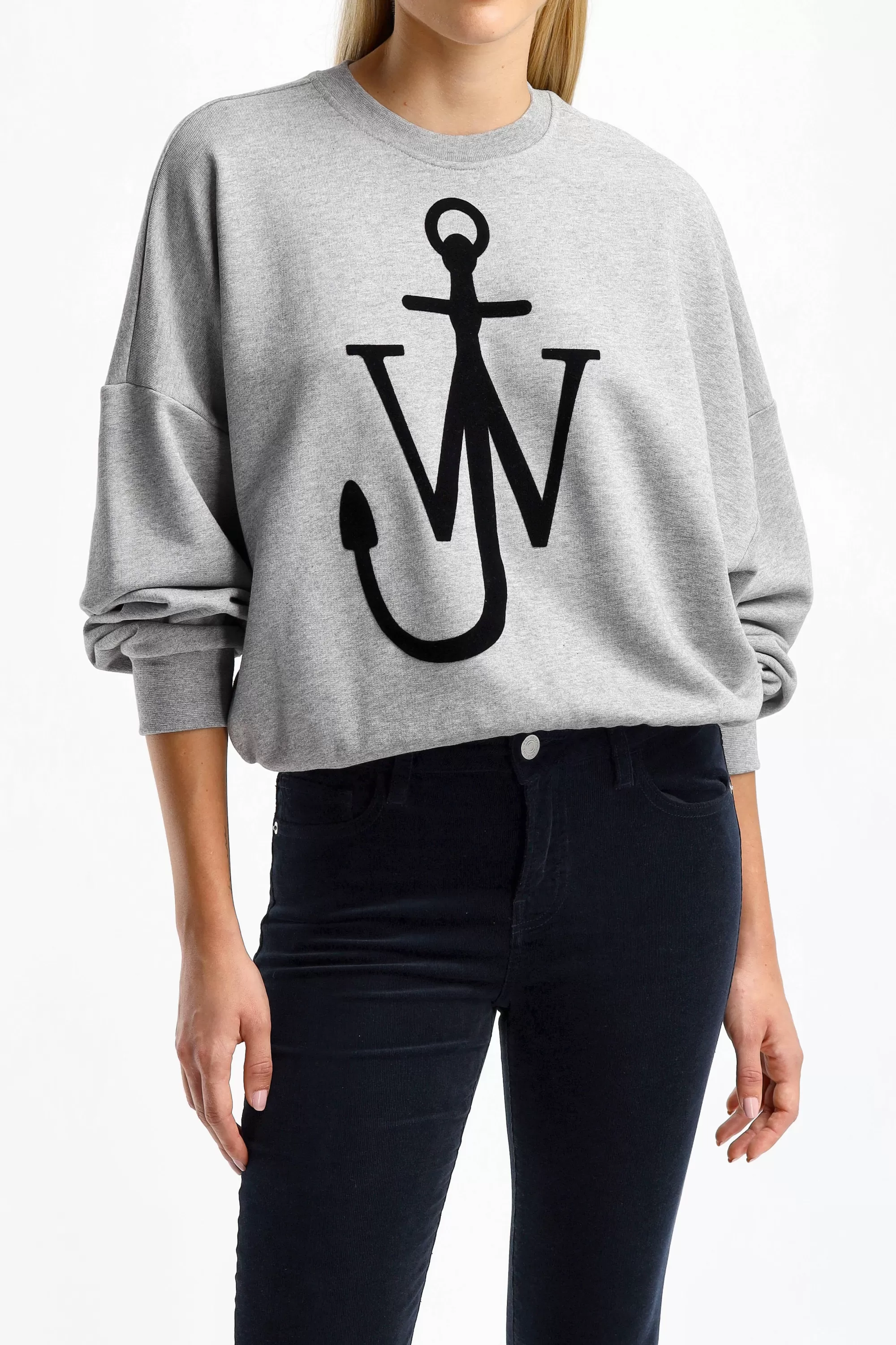 Frauen JW Anderson Sweatshirt Anchor In Grau