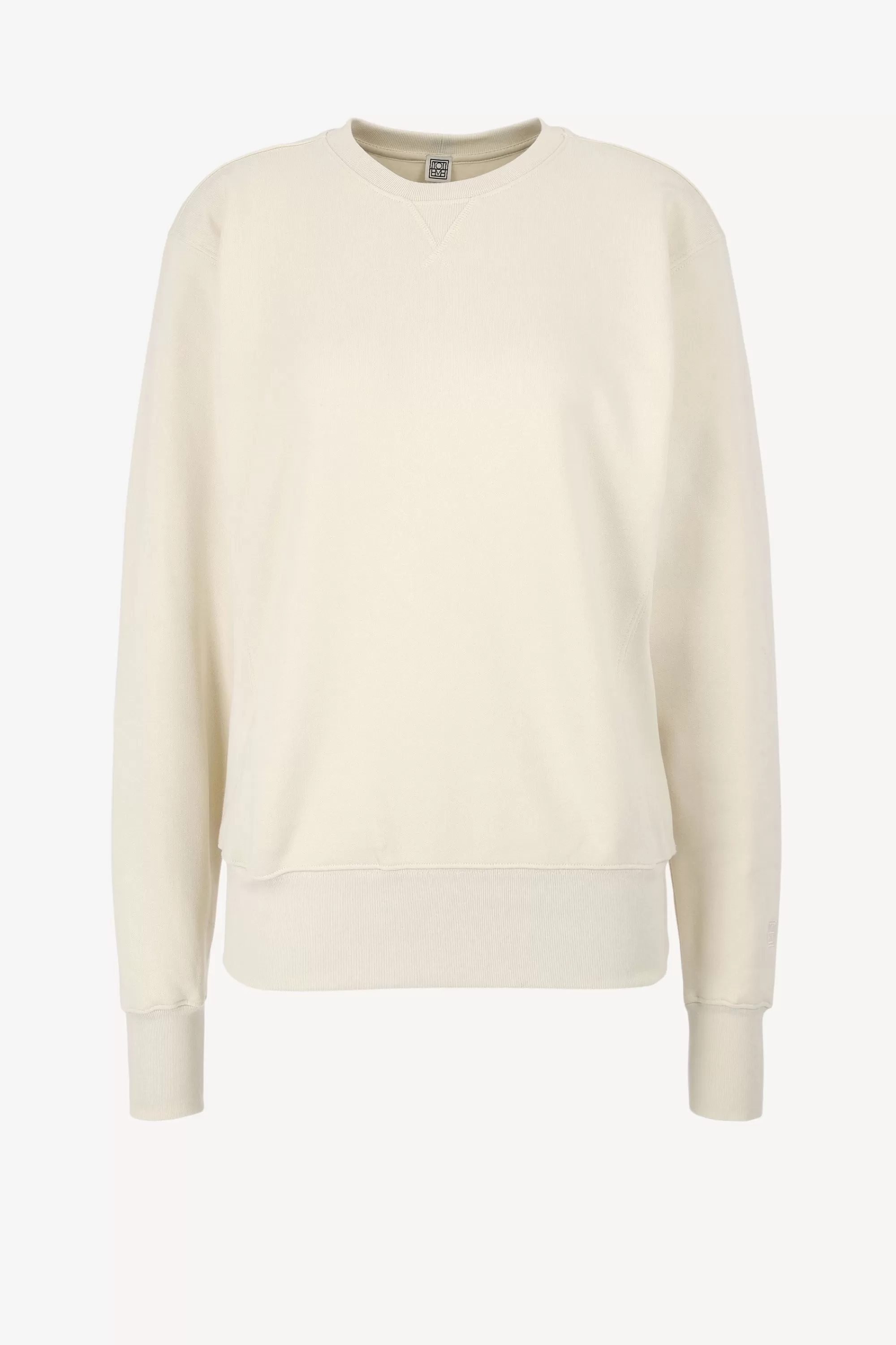 Frauen Toteme Sweatshirt Crew-Neck In Off-White