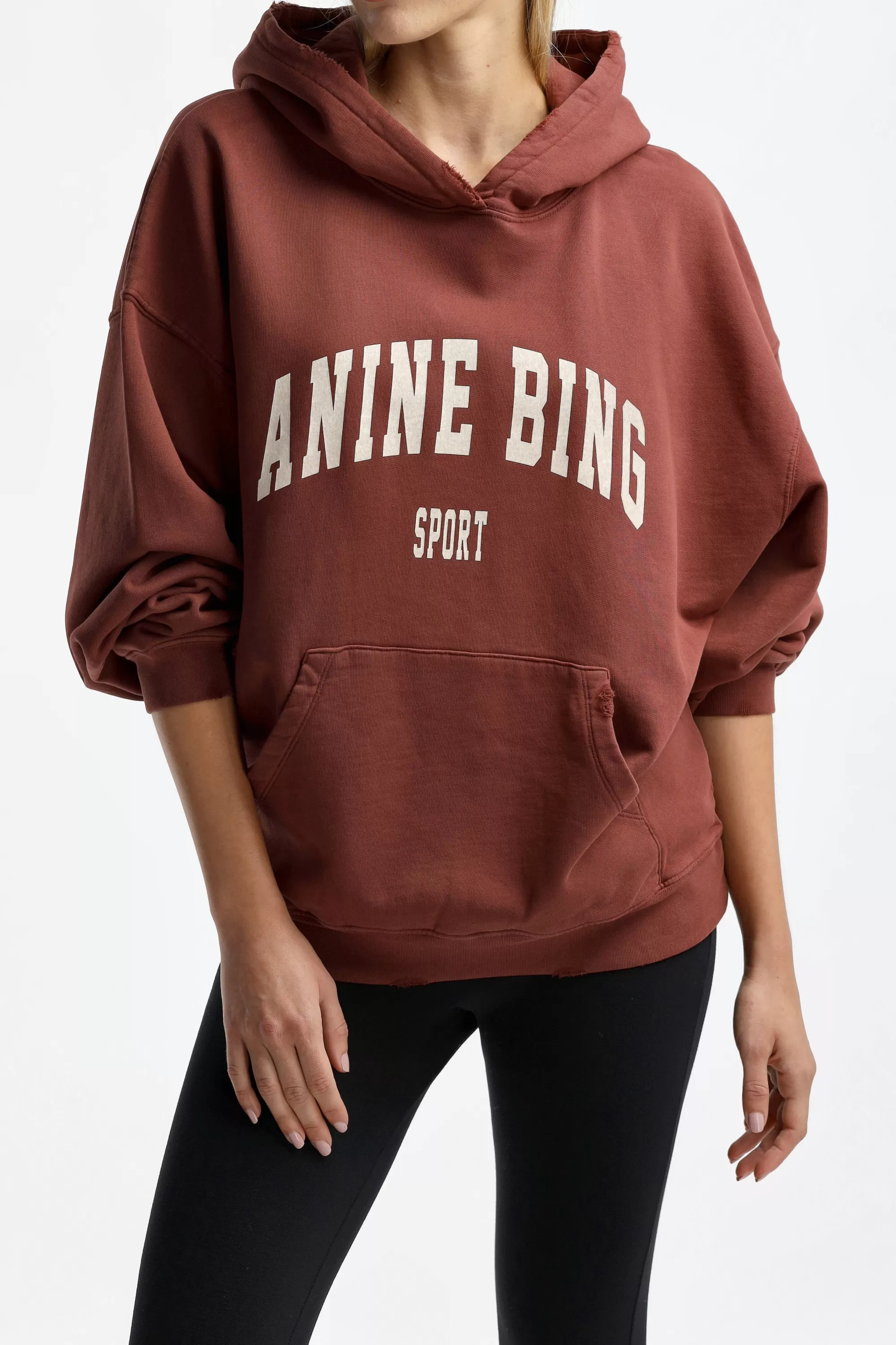 Frauen Anine Bing Sweatshirt Harvey In Dark Cherry