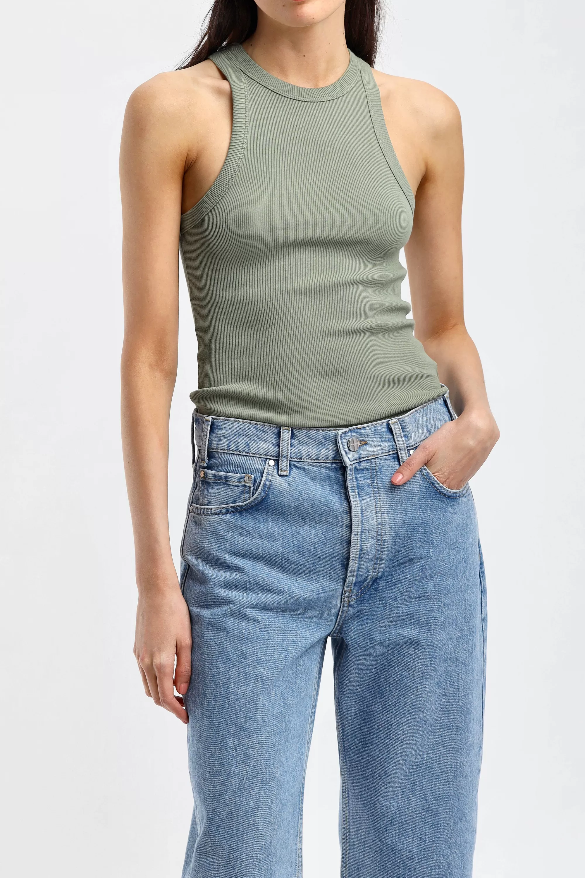 Frauen Anine Bing Tank Top Eva In Artichoke