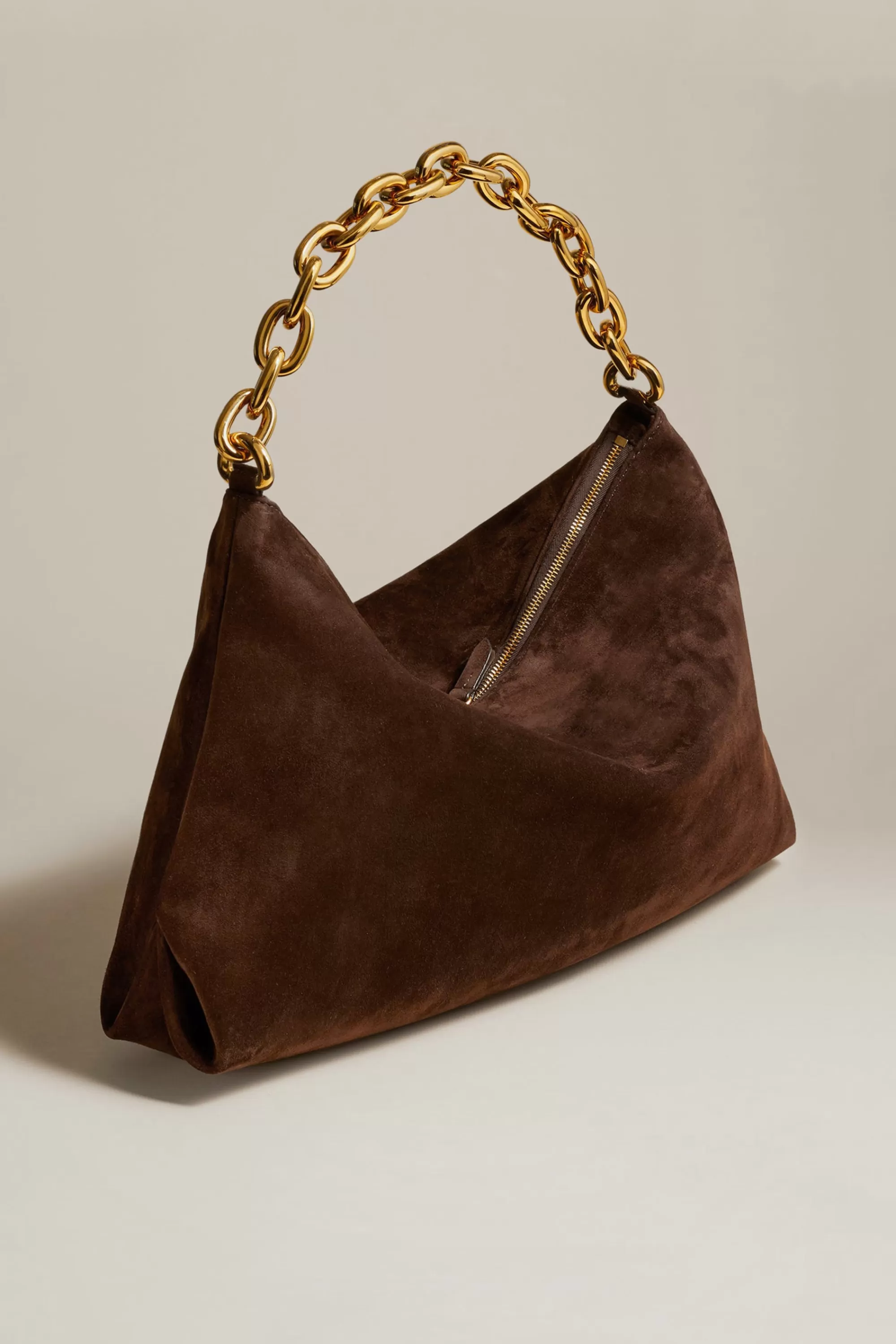 Frauen Khaite Tasche Clara Suede In Coffee