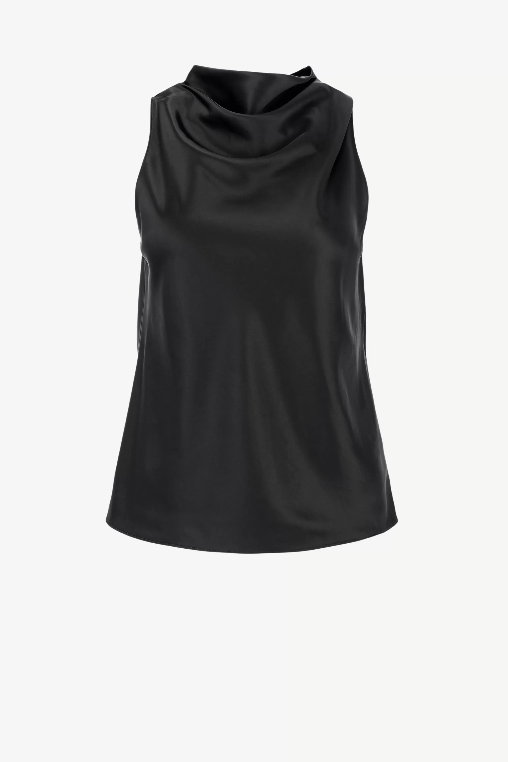 Frauen Theory Top High Cowl In Schwarz