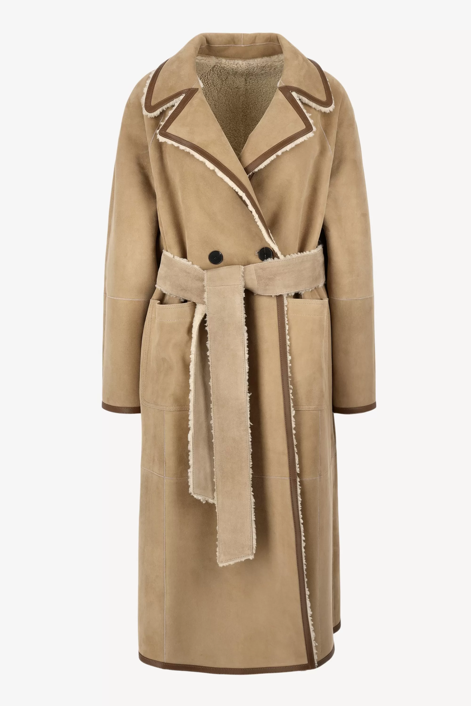 Frauen Closed Trenchcoat In Shetland