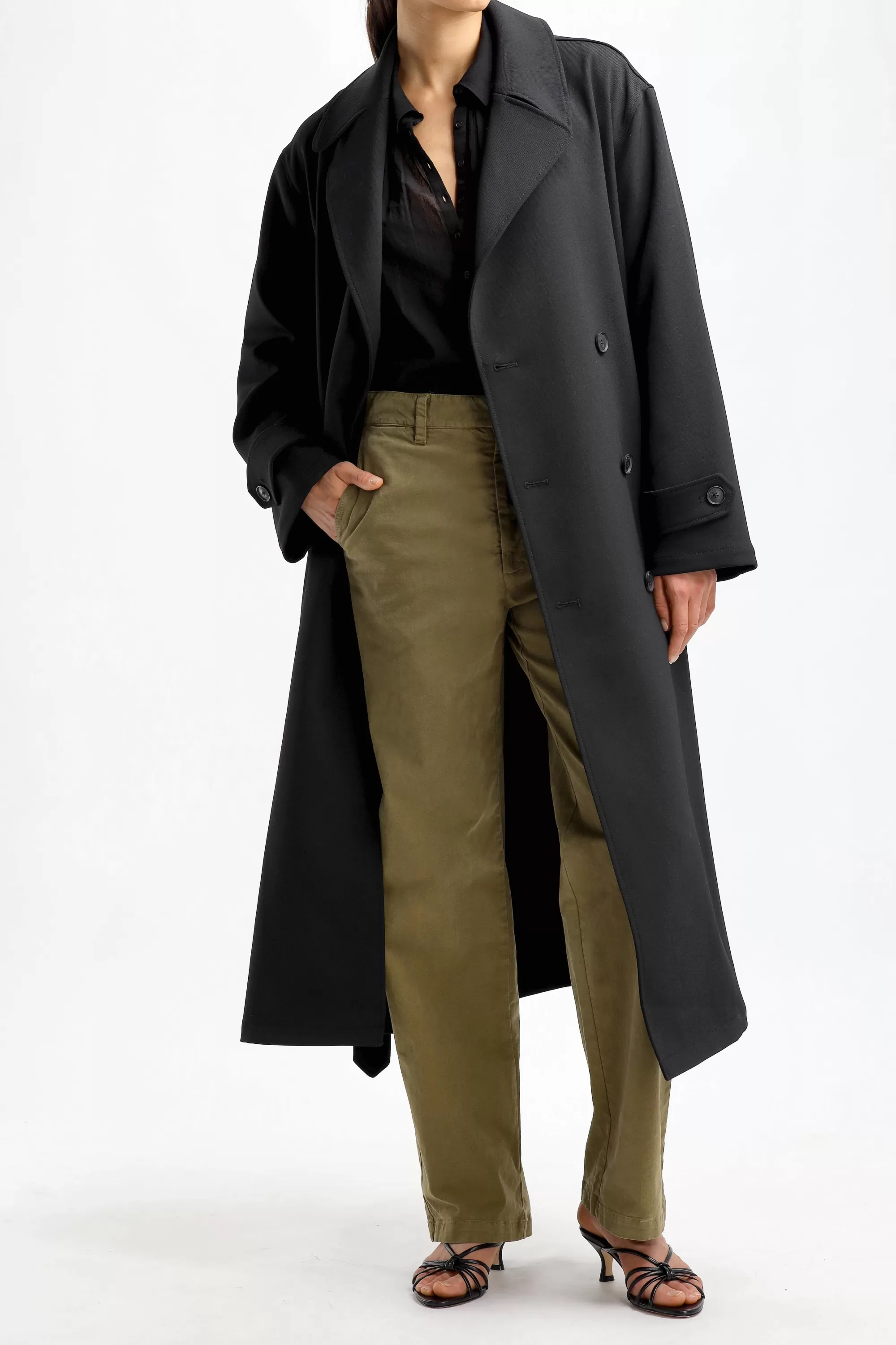 Frauen Nili Lotan Trenchcoat Louis In Schwarz