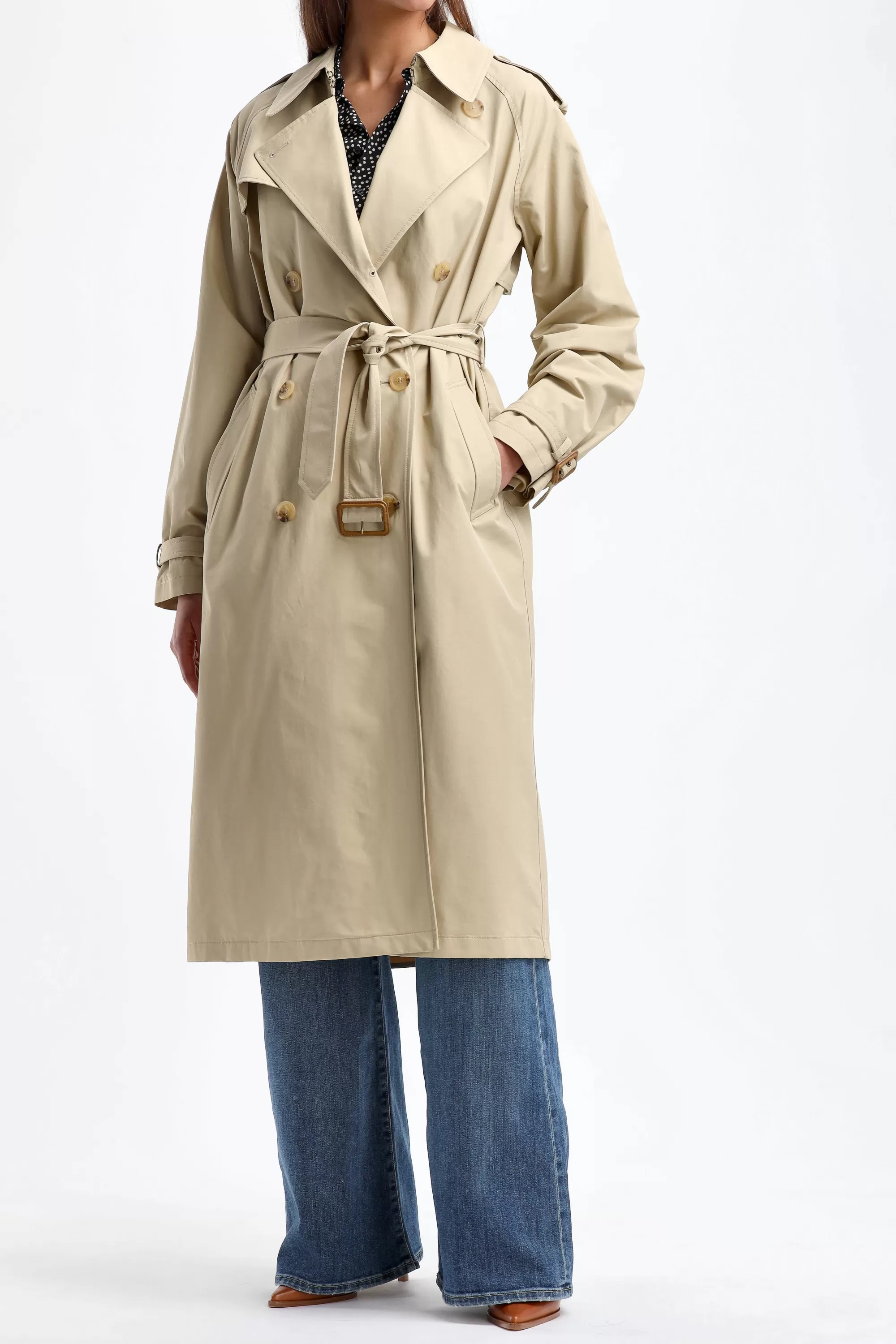 Frauen Nili Lotan Trenchcoat Tanner In Khaki