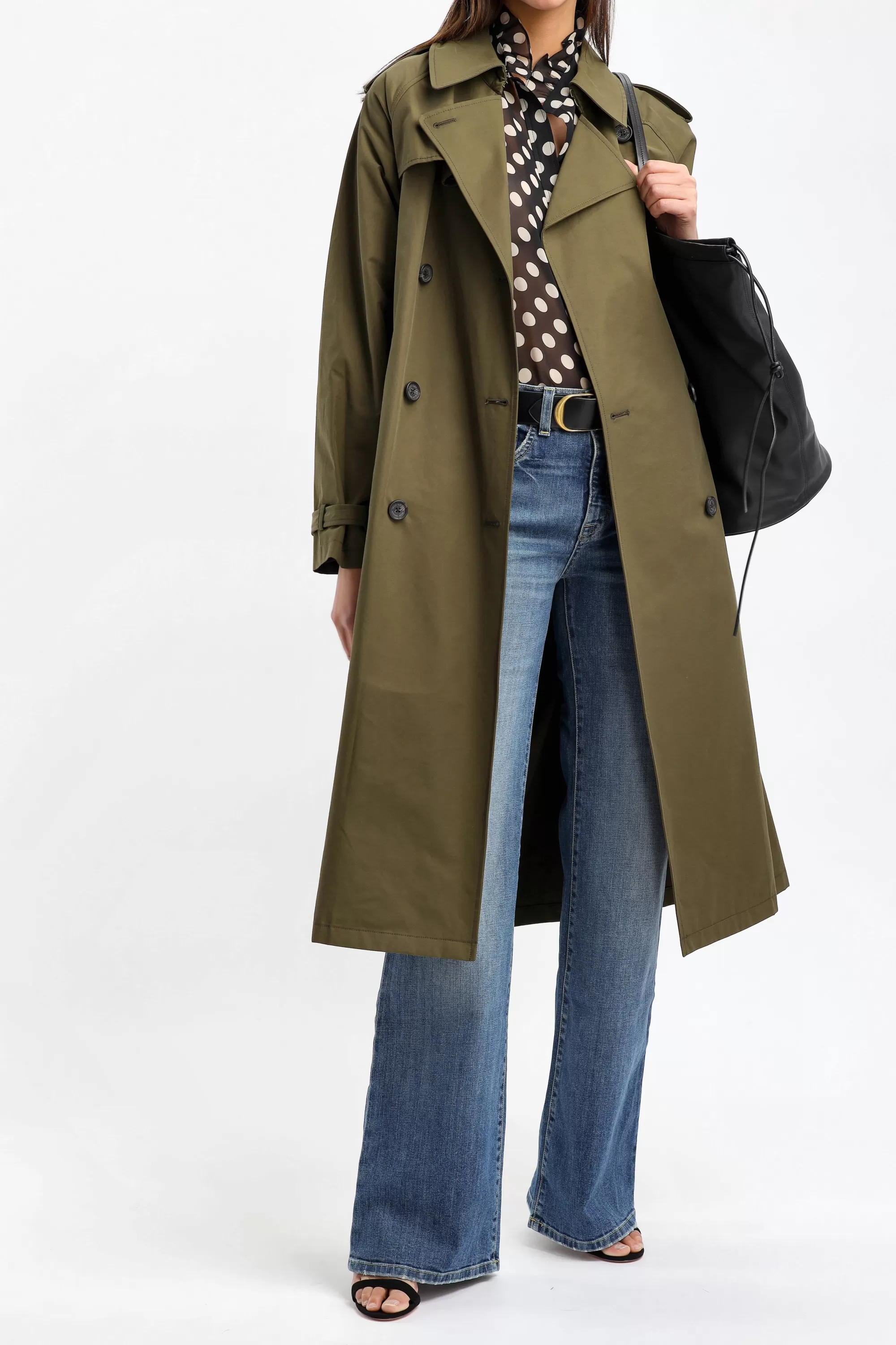 Frauen Nili Lotan Trenchcoat Tanner In Olive