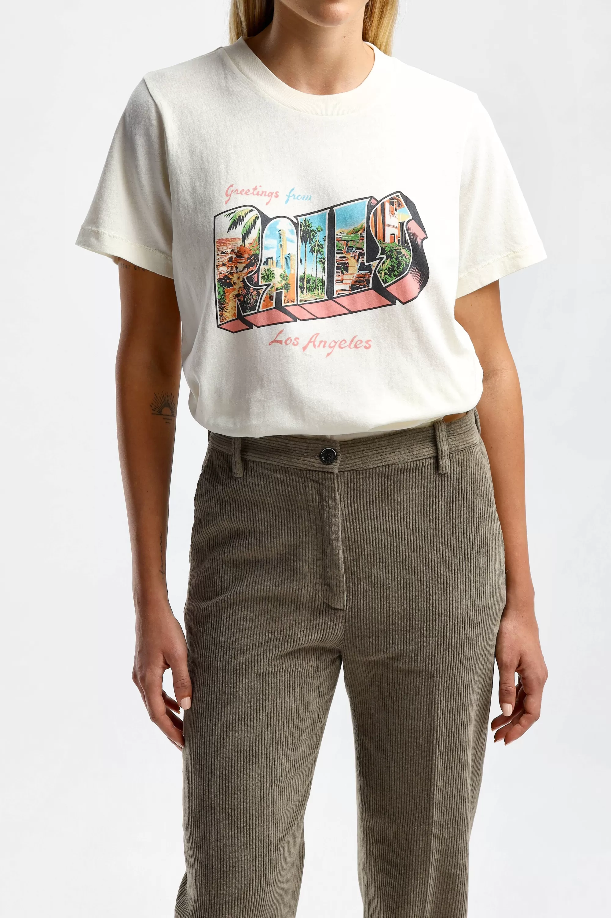 Frauen Rails T-Shirt Boyfriend In La Postcard