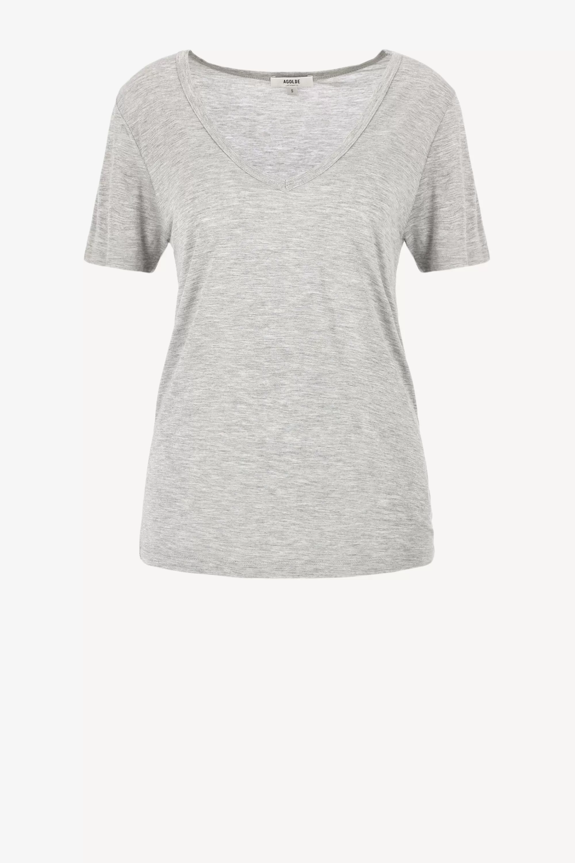 Frauen Agolde T-Shirt Cameron In Grau