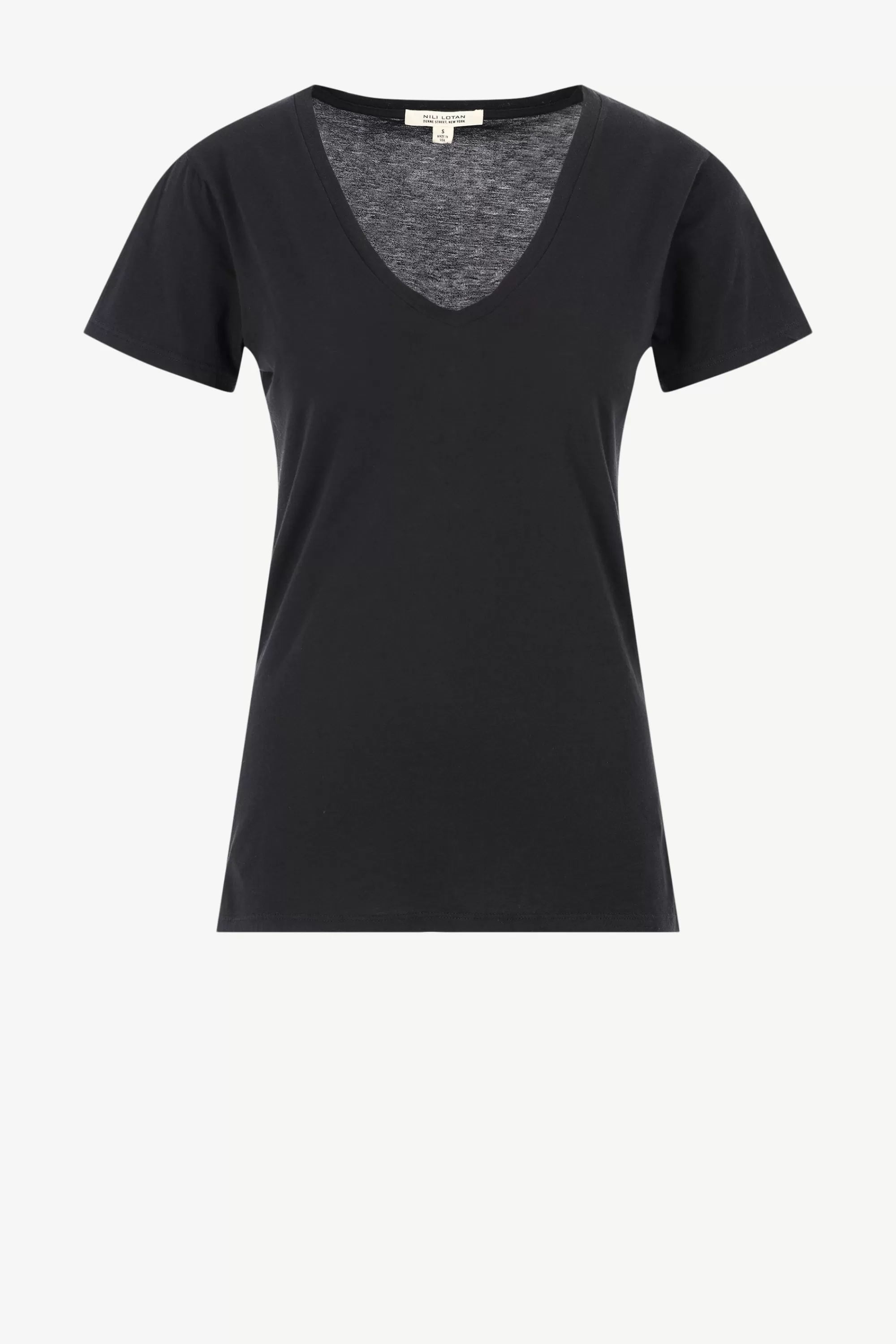 Frauen Nili Lotan T-Shirt Carol In Jet Black