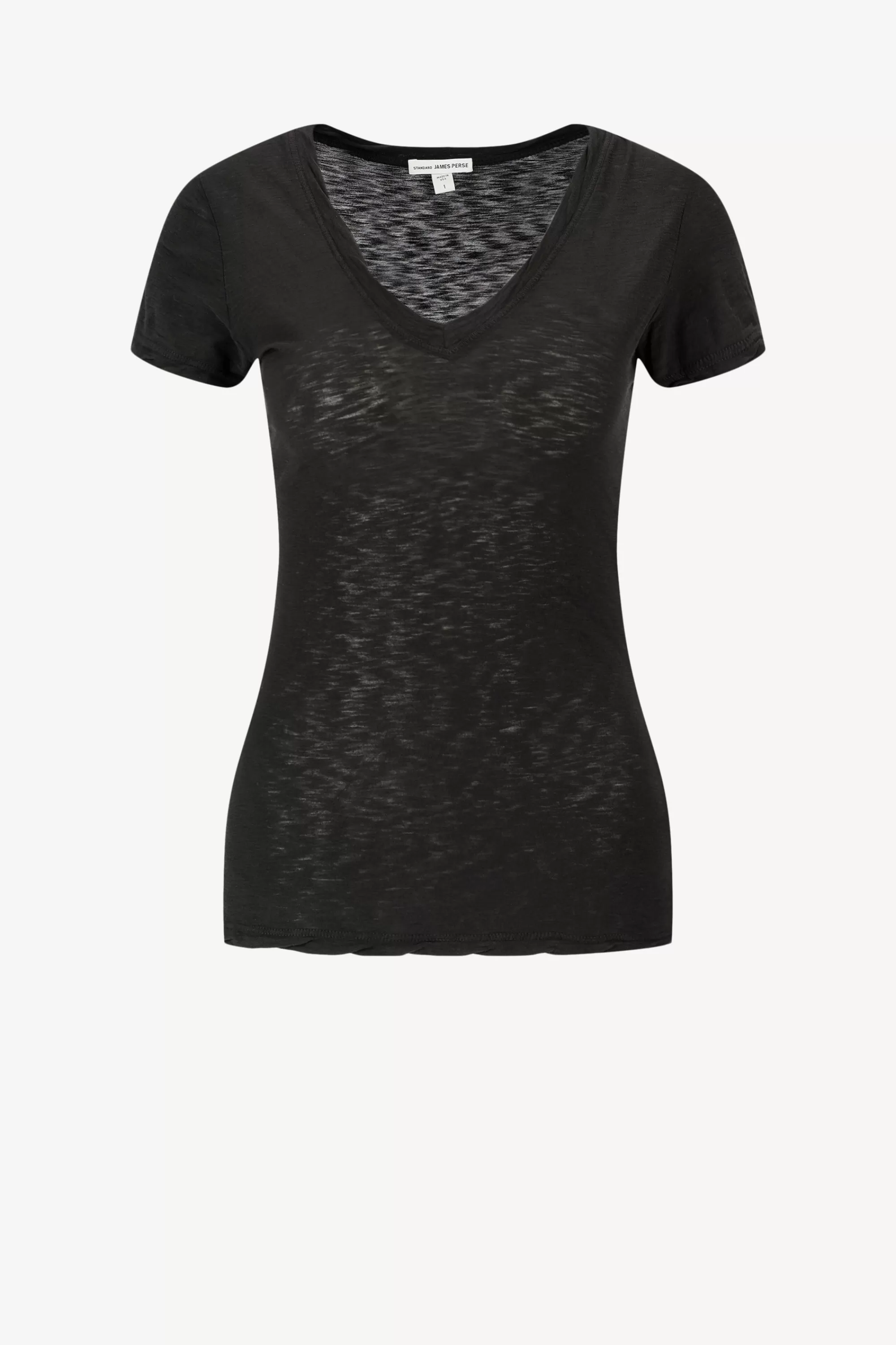 Frauen James Perse T-Shirt Casual In Schwarz