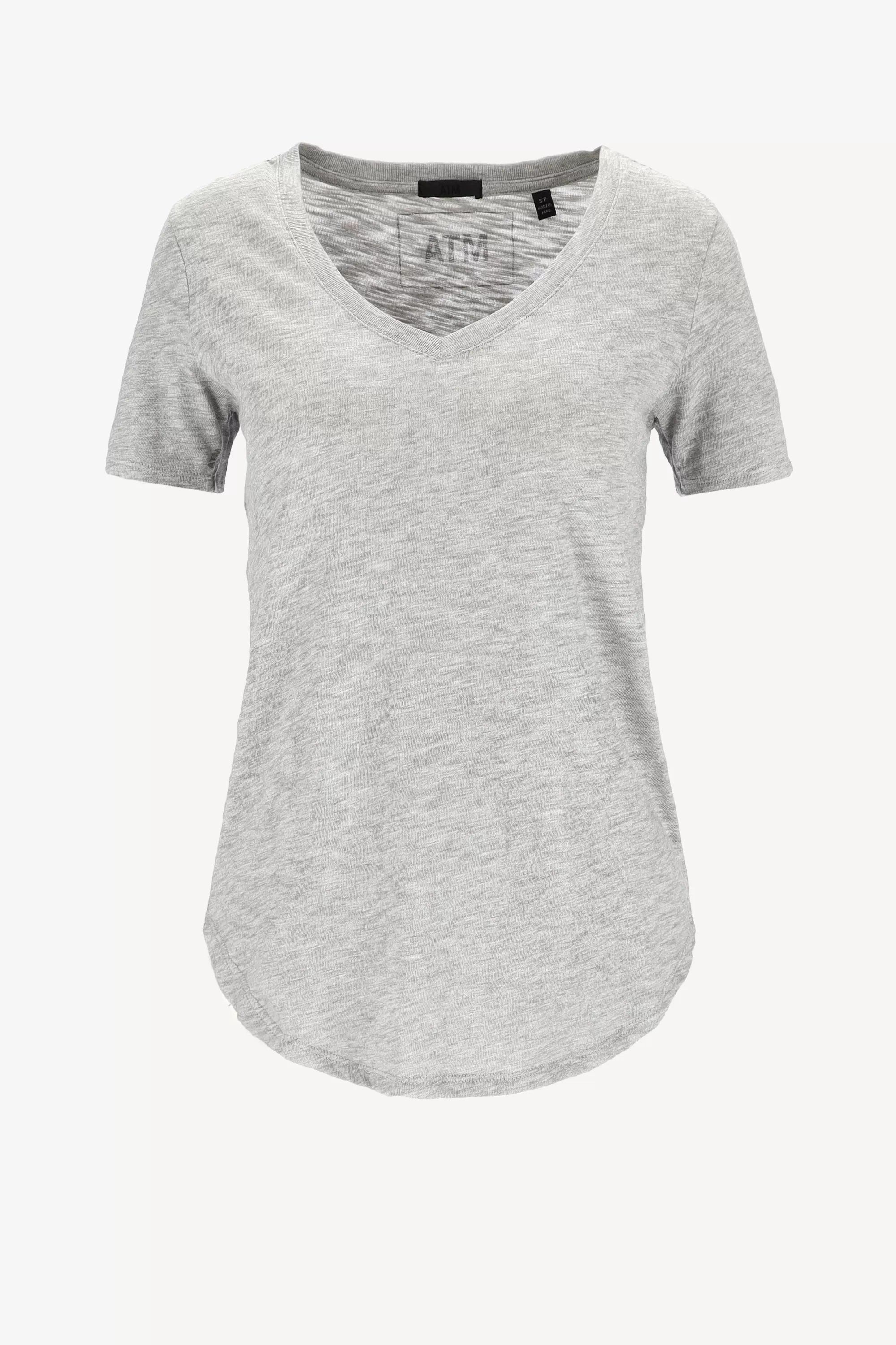 Frauen Anthony Thomas Melillo T-Shirt Classic V In Heather Grey