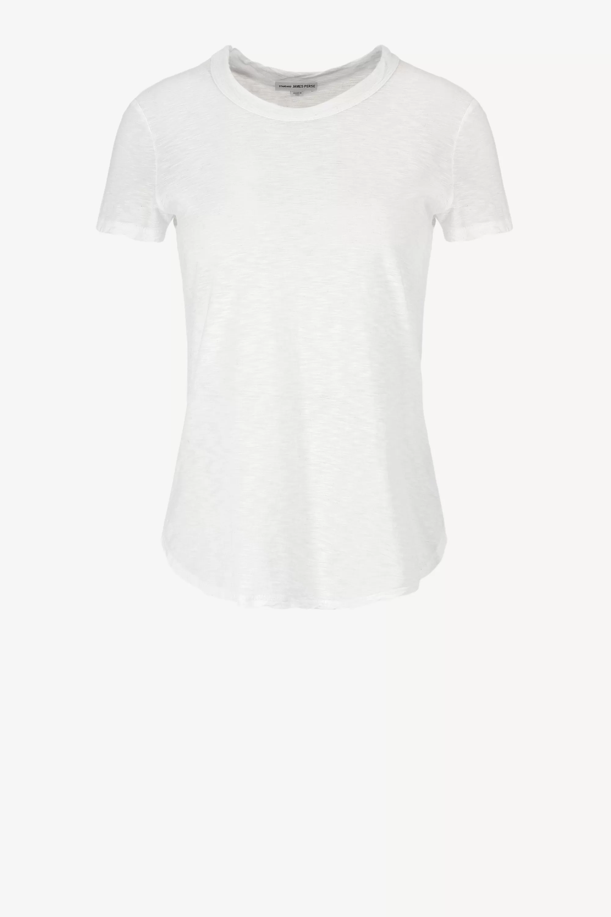 Frauen James Perse T-Shirt Sheer Slub Crew In Weis