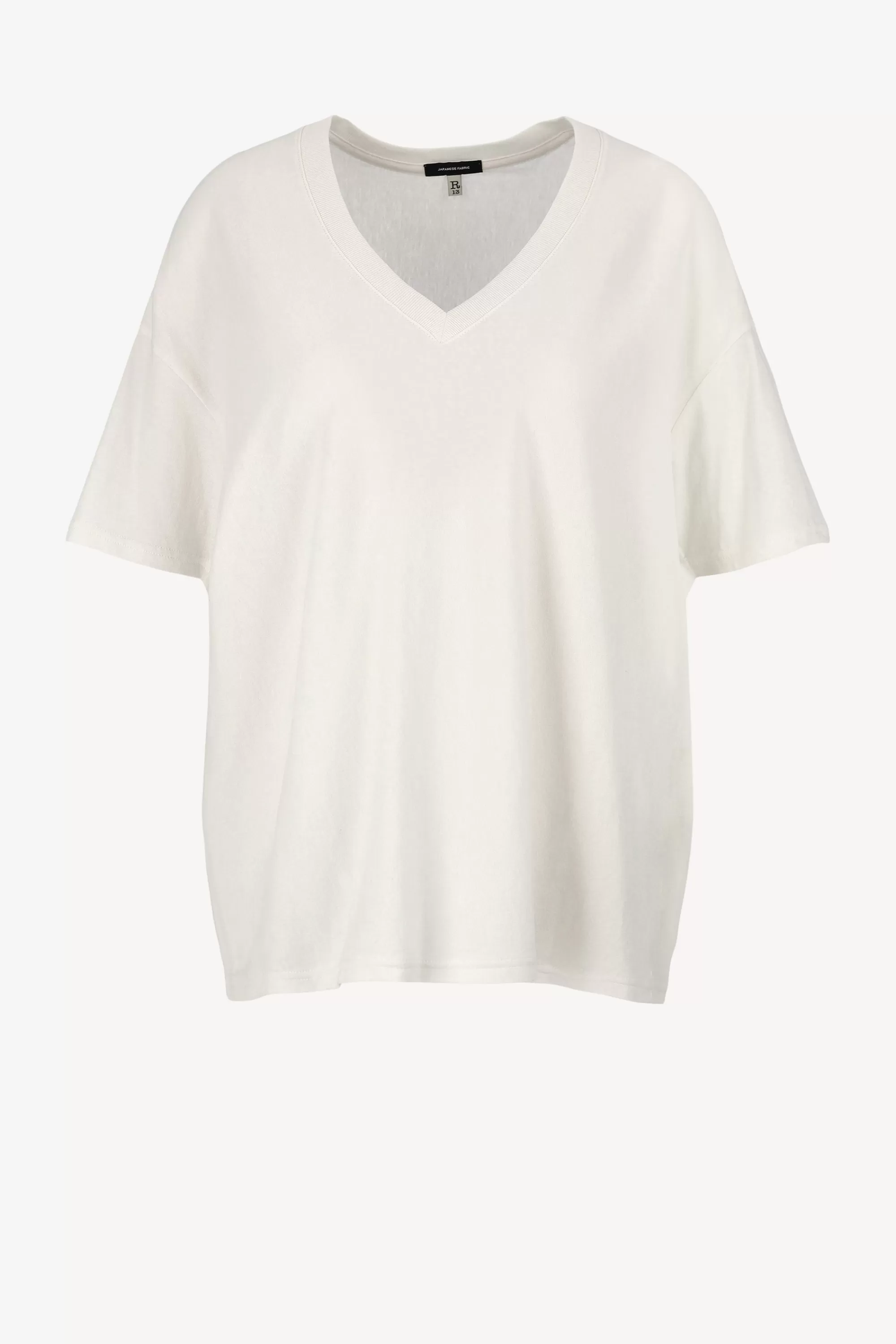 Frauen R13 T-Shirt V Boxy Seamless In Weis