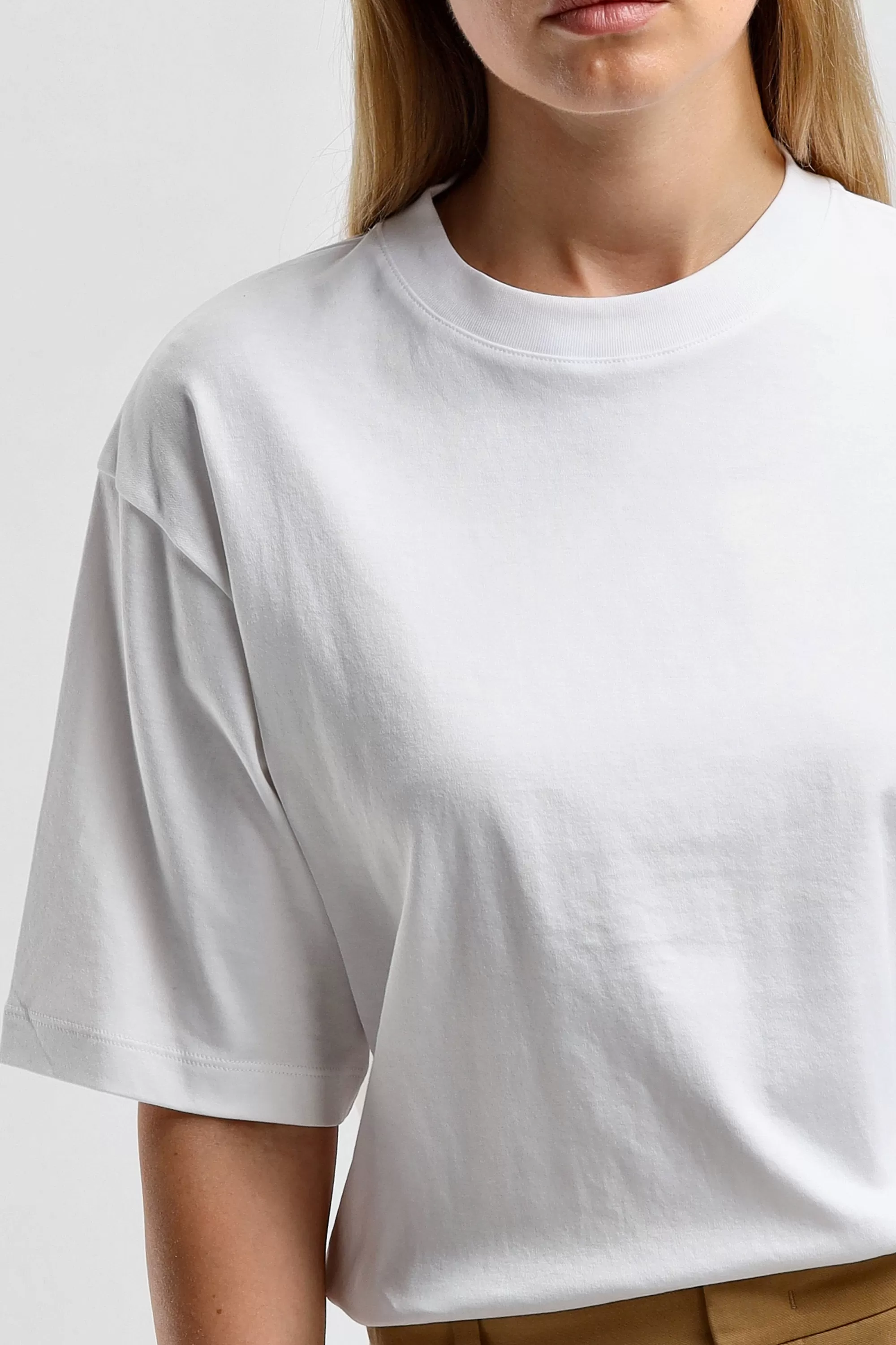 Frauen Vince T-Shirt Wide In Optic White