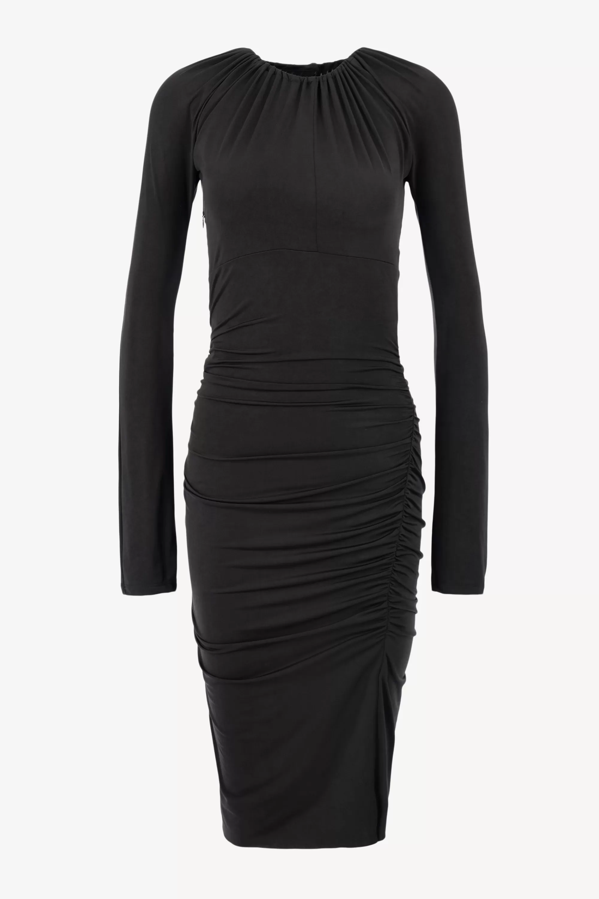 Frauen Victoria Beckham Wickelkleid Midi In Schwarz